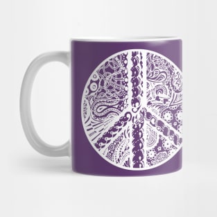 Circle of Peace Aussie Tangle White - See Description Note for Colour Options Mug